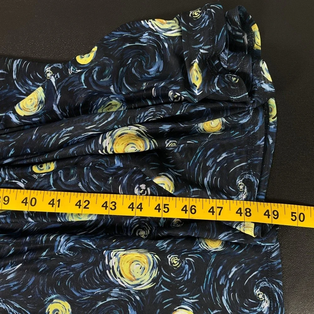 Hot Topic Dress Women 4x Blue Art Celestial Whimsical Stars Astronomy